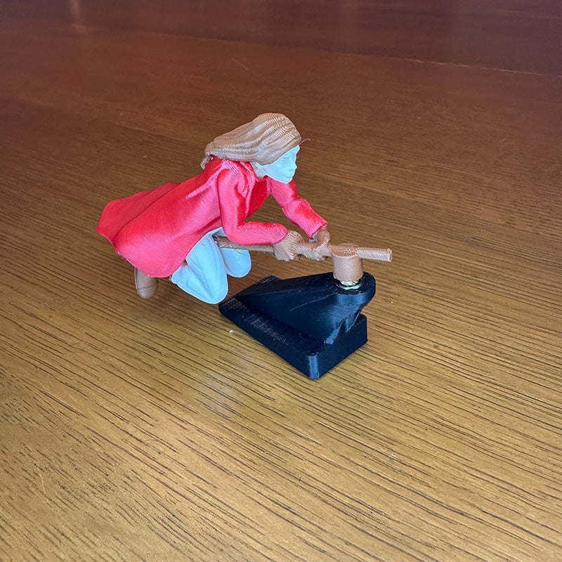 Funny Witch Flying Pose Car Dashboard Figurine