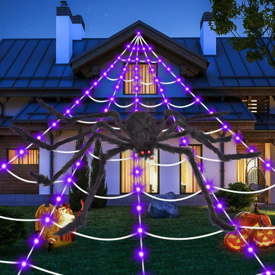 Halloween Spider Web Lights