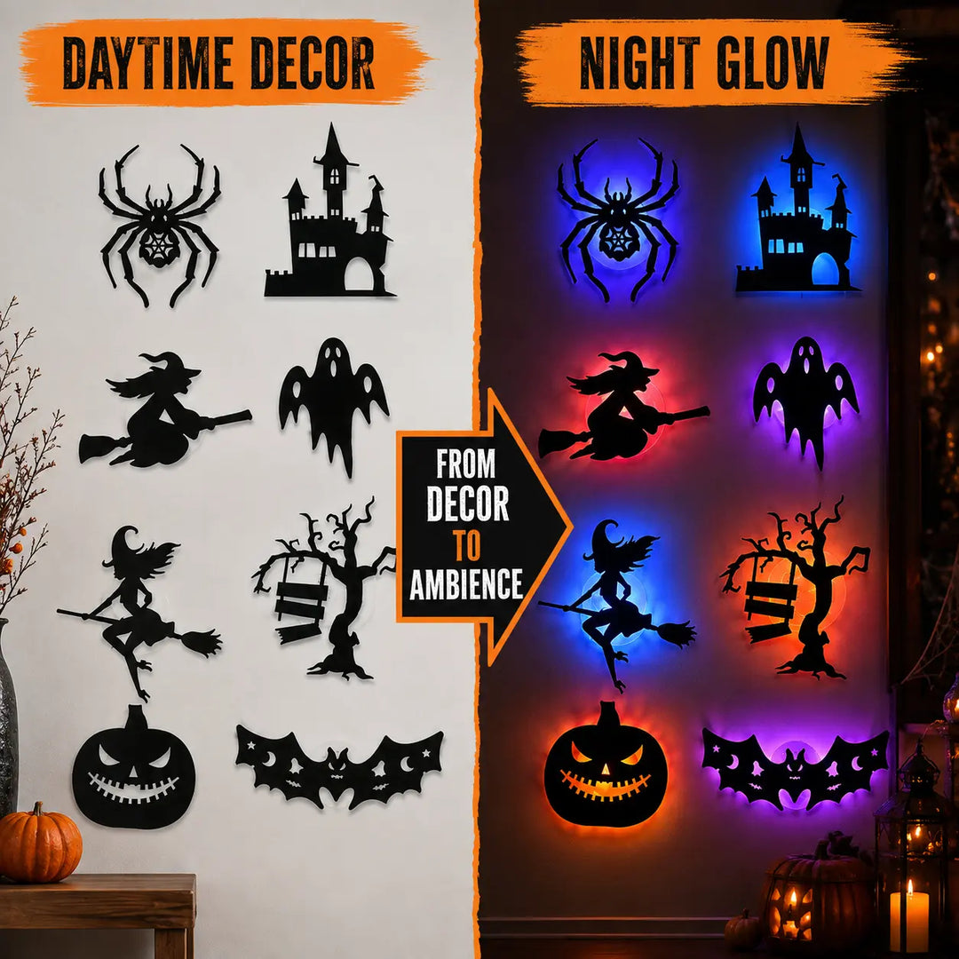 3D LED Halloween wall sticker