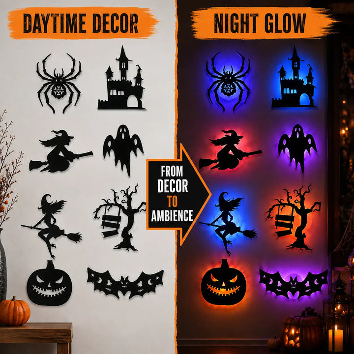 3D LED Halloween wall sticker