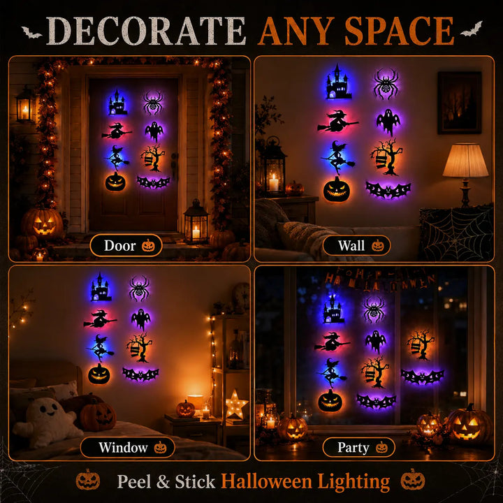 3D LED Halloween wall sticker