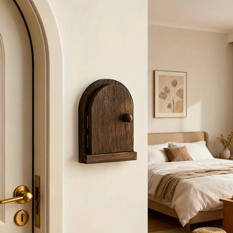Wooden Arch Light Switch Cover Socket Protector Box