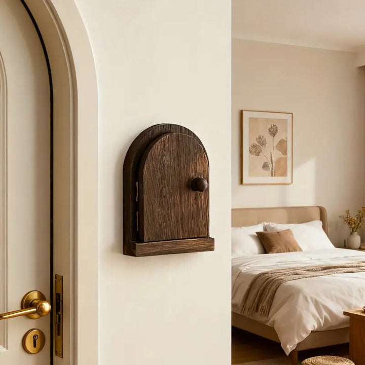 Wooden Arch Light Switch Cover Socket Protector Box