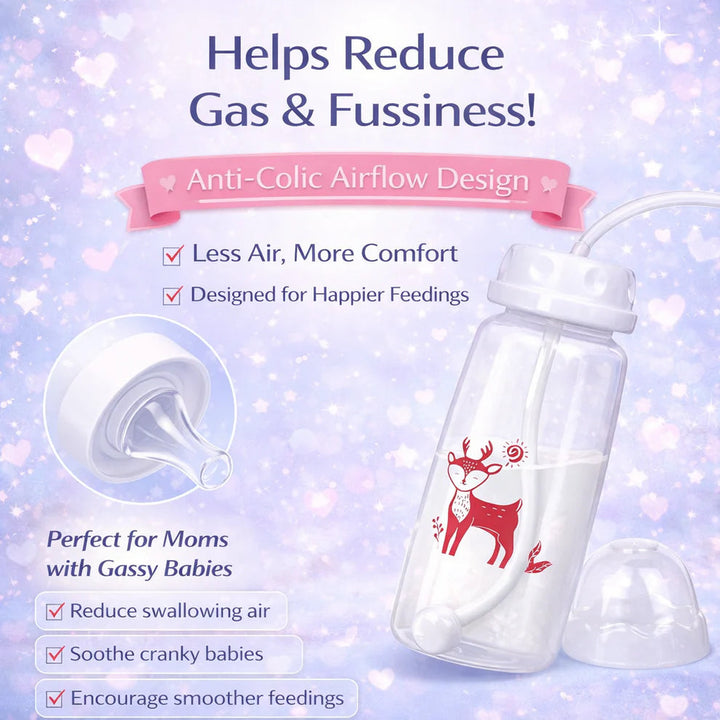 Hands-free baby bottle