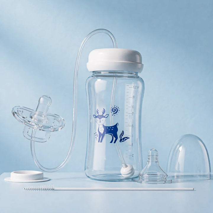 Hands-free baby bottle