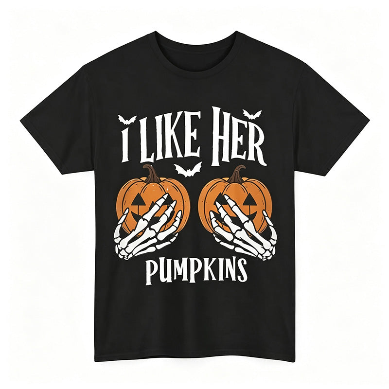 Halloween Pumpkin Couple Tee