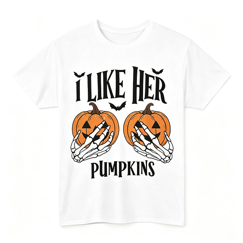 Halloween Pumpkin Couple Tee