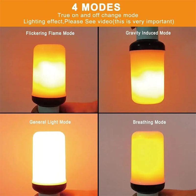 LED Flickering Flame Bulb
