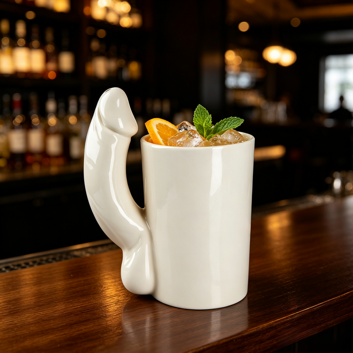 Fun 3D Handle Glass Cocktail Glass