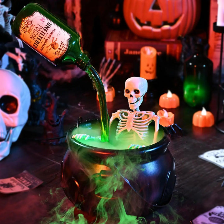Halloween Gift Flaming Witch Cauldron