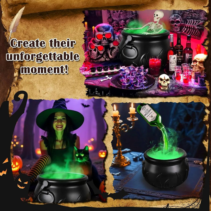Halloween Gift Flaming Witch Cauldron