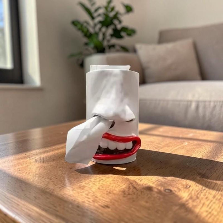 Creative Nose Picking Resin Tissue Box