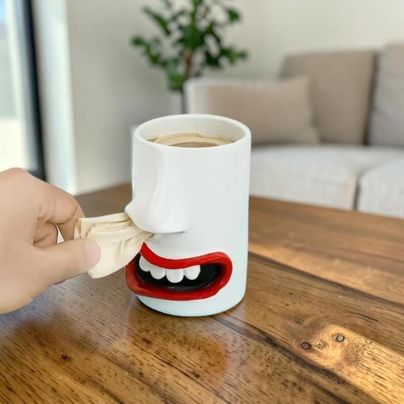 Creative Nose Picking Resin Tissue Box