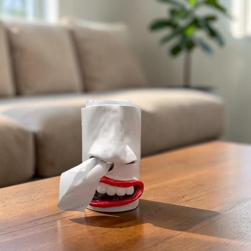 Creative Nose Picking Resin Tissue Box