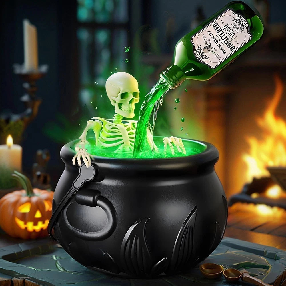 Halloween Gift Flaming Witch Cauldron