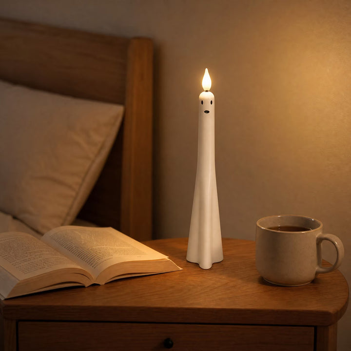 Halloween Ghost Flameless LED Taper Candles