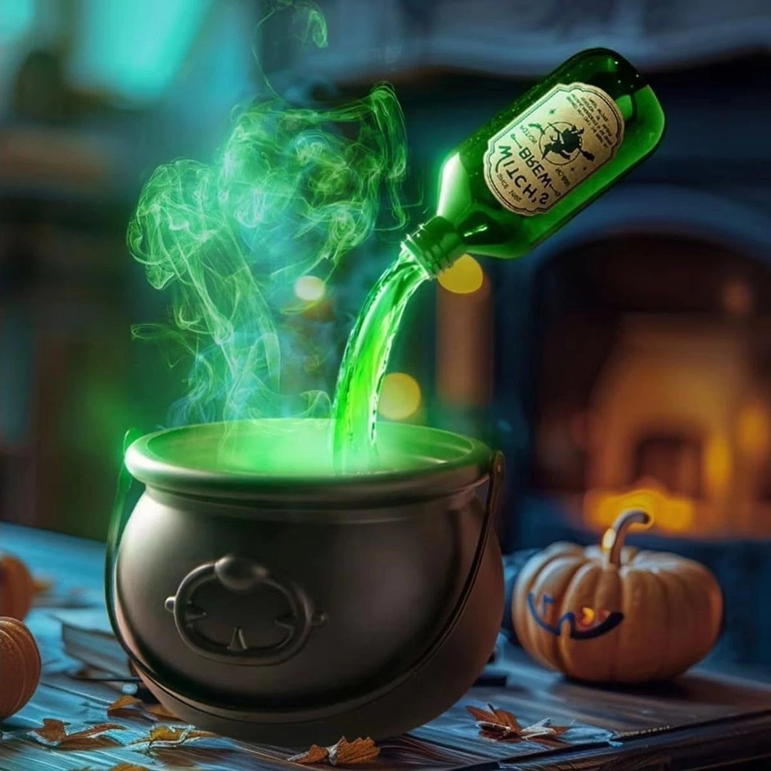 Halloween Gift Flaming Witch Cauldron