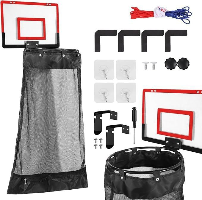 Dual-function fun hanging laundry basket