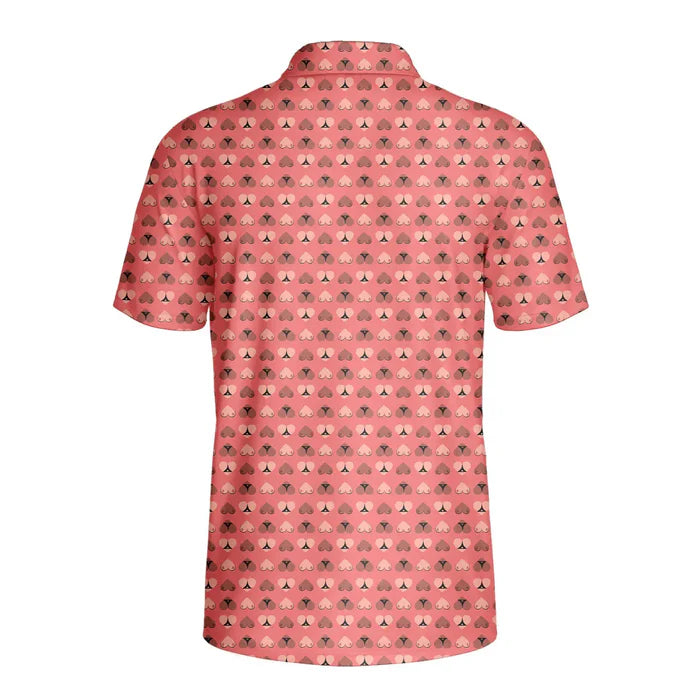 3d printed polo shirt short sleeve t-shirt for men