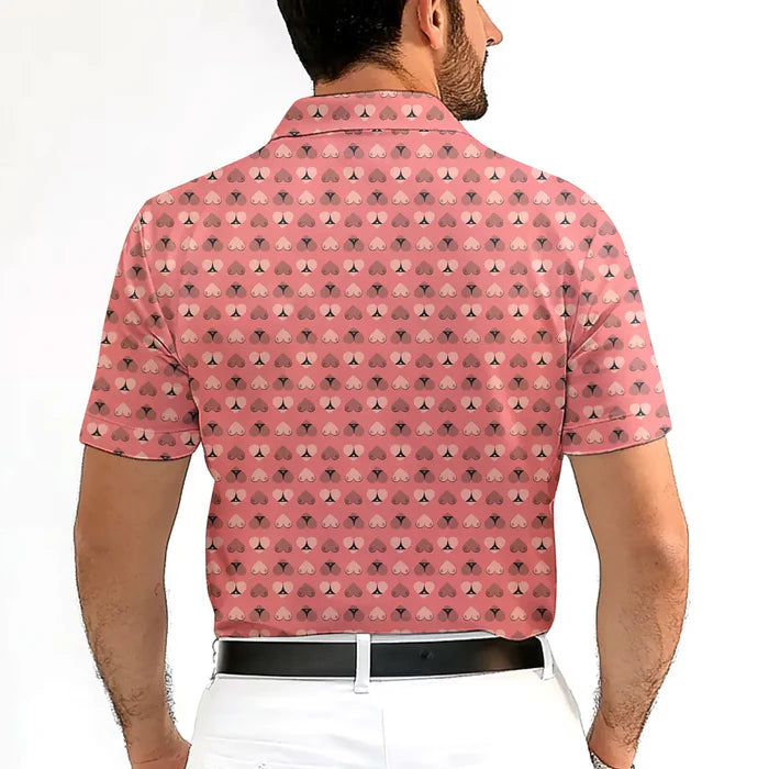 3d printed polo shirt short sleeve t-shirt for men