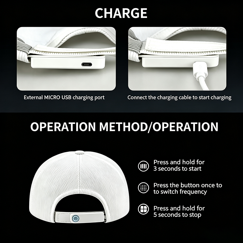 Light-up baseball cap