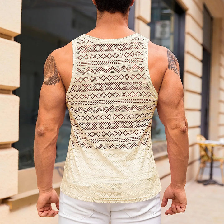 Hollow-out breathable vest