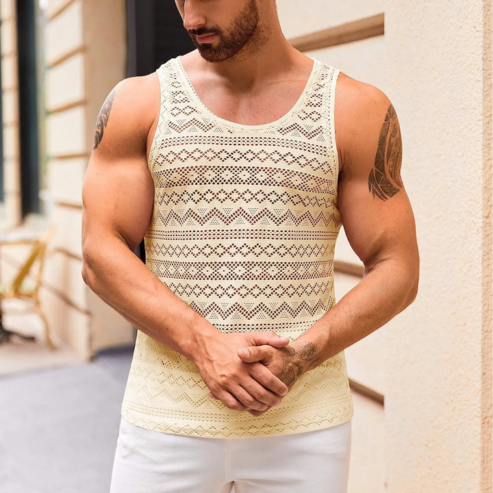 Hollow-out breathable vest