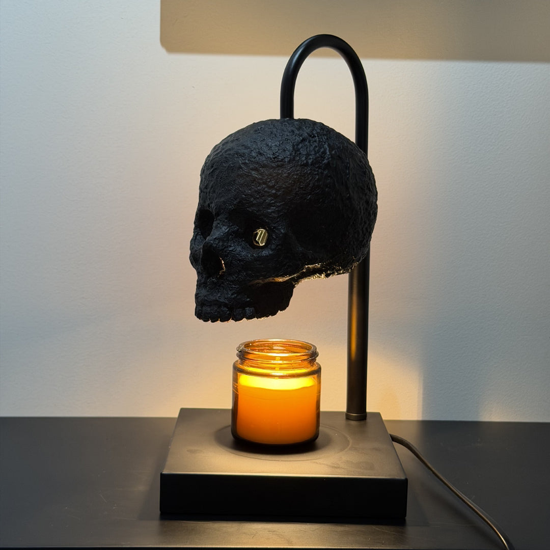 Skull Candle Warmer Lamp with Timer &amp; Dimmer