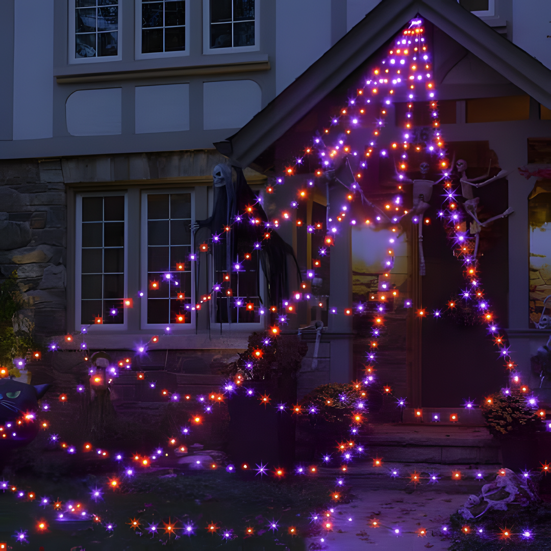 Halloween Spider Web Lights