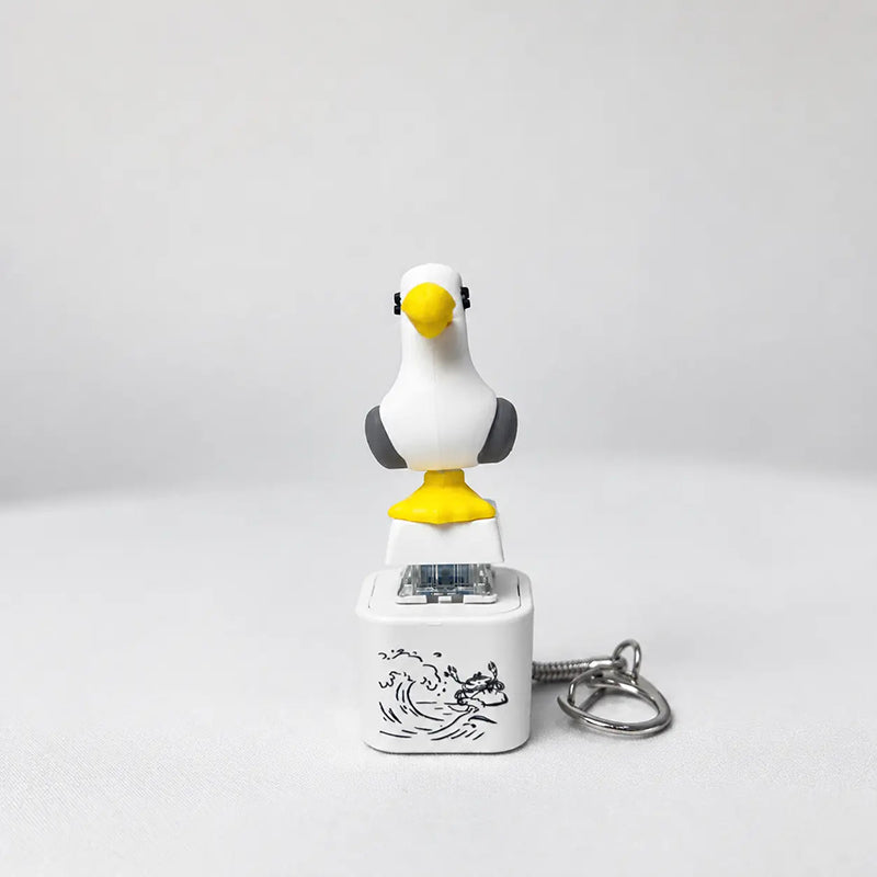 Seagull Stress-Relief Sound-Making Toy Keychain
