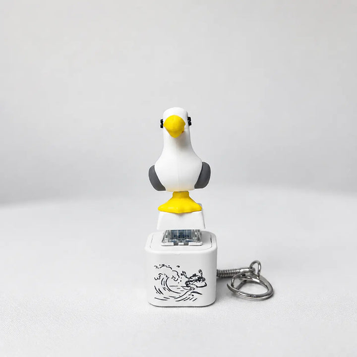 Seagull Stress-Relief Sound-Making Toy Keychain