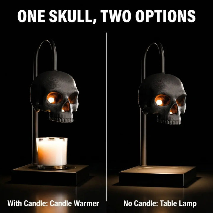 Skull Candle Warmer Lamp with Timer &amp; Dimmer