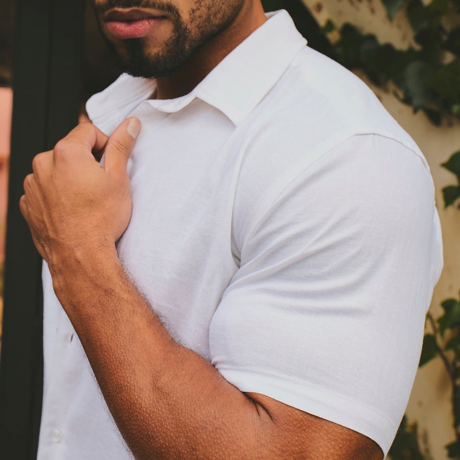 High-elasticity ice silk short-sleeved shirt