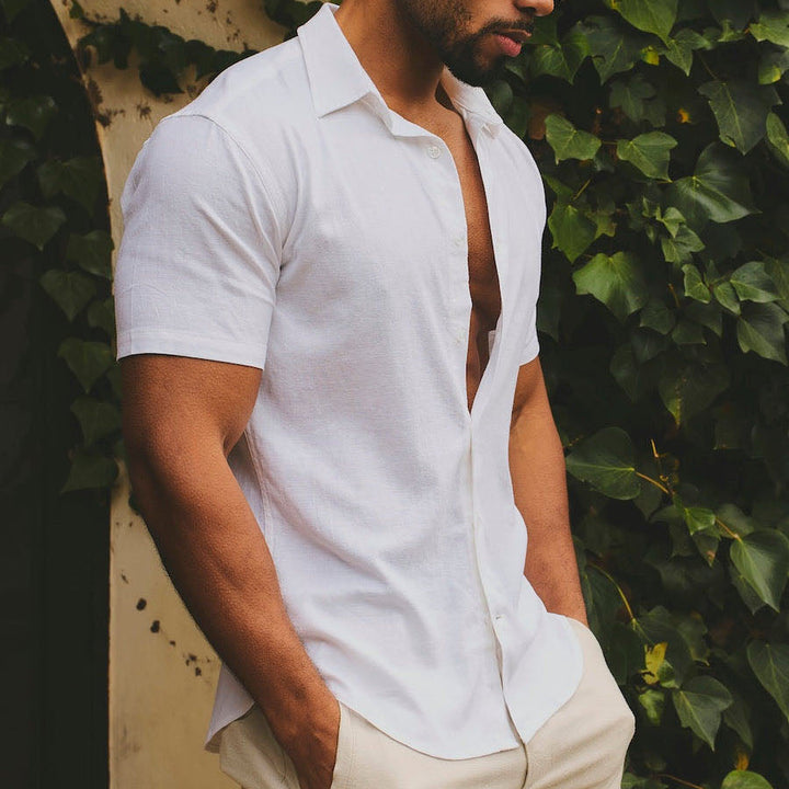 High-elasticity ice silk short-sleeved shirt