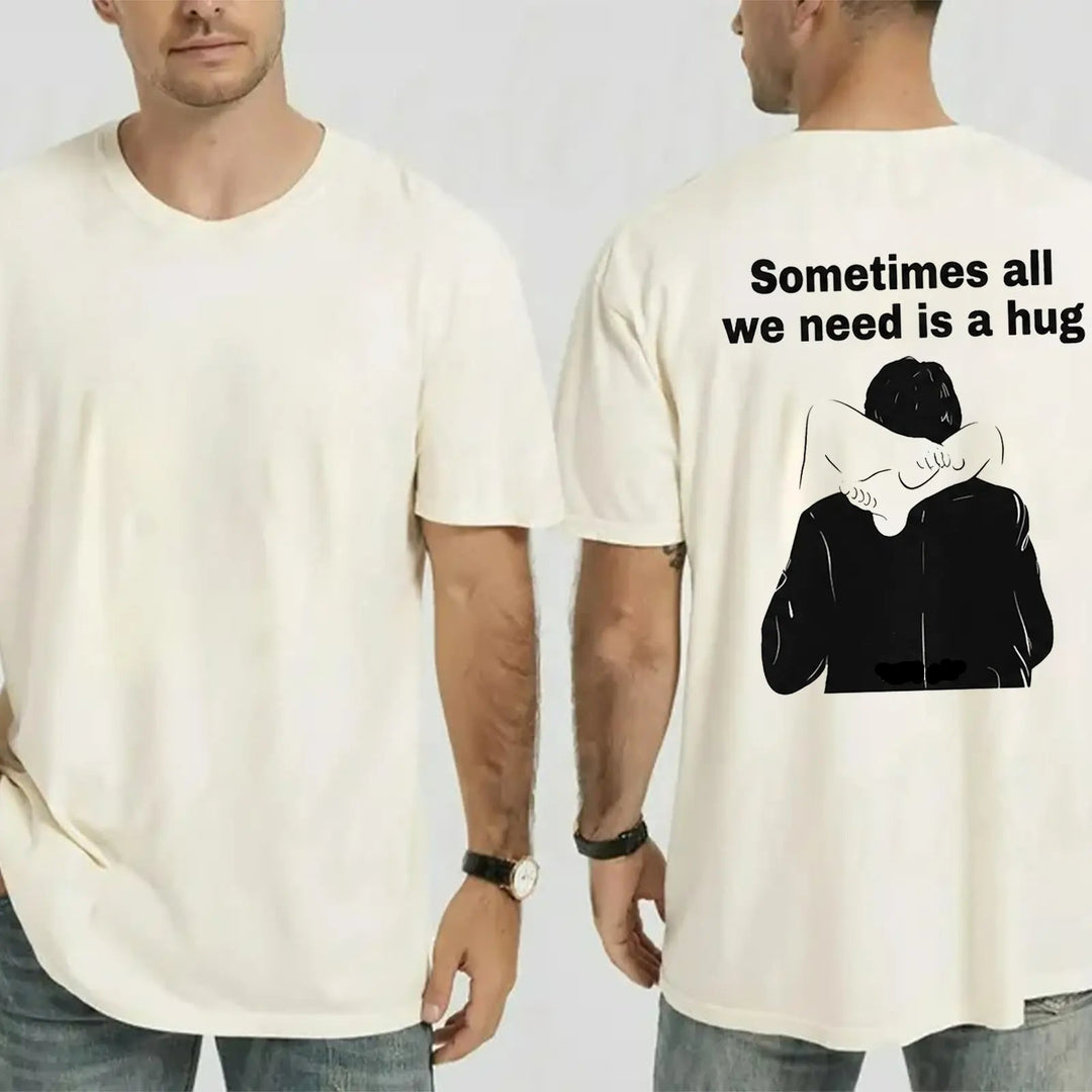 Comfortable Colorful Printed Hug T-shirt