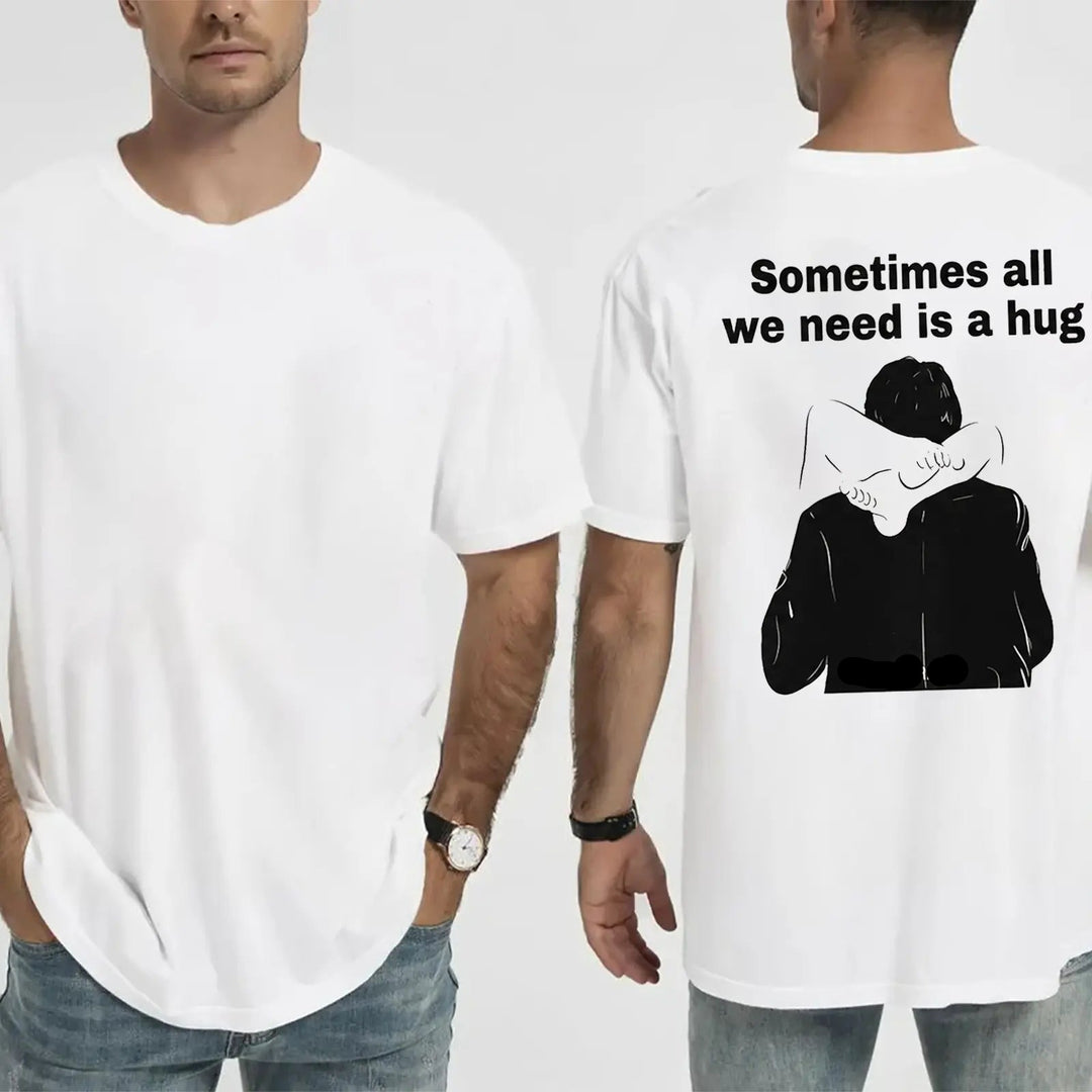Comfortable Colorful Printed Hug T-shirt