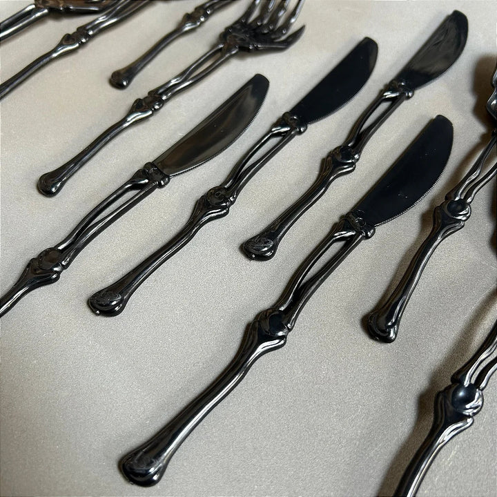 Halloween Skull Pattern Fork Set