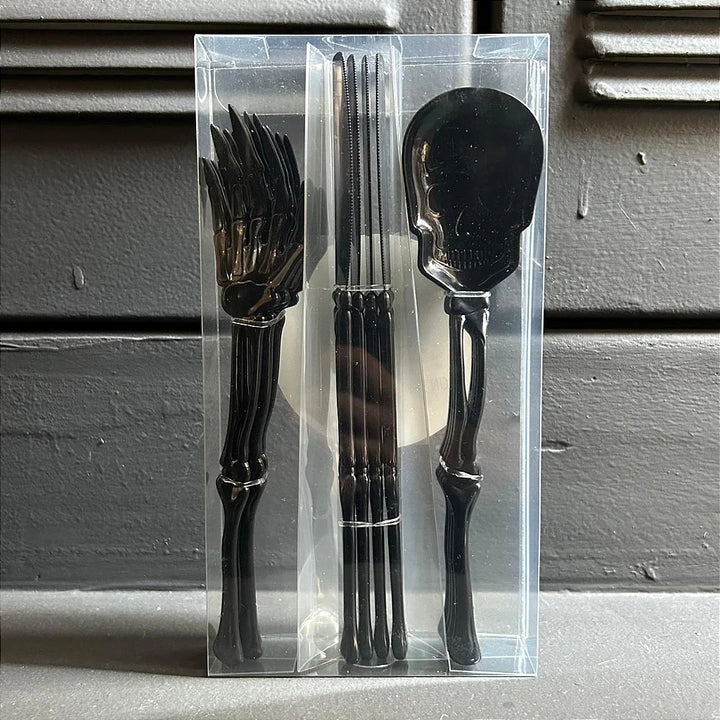 Halloween Skull Pattern Fork Set
