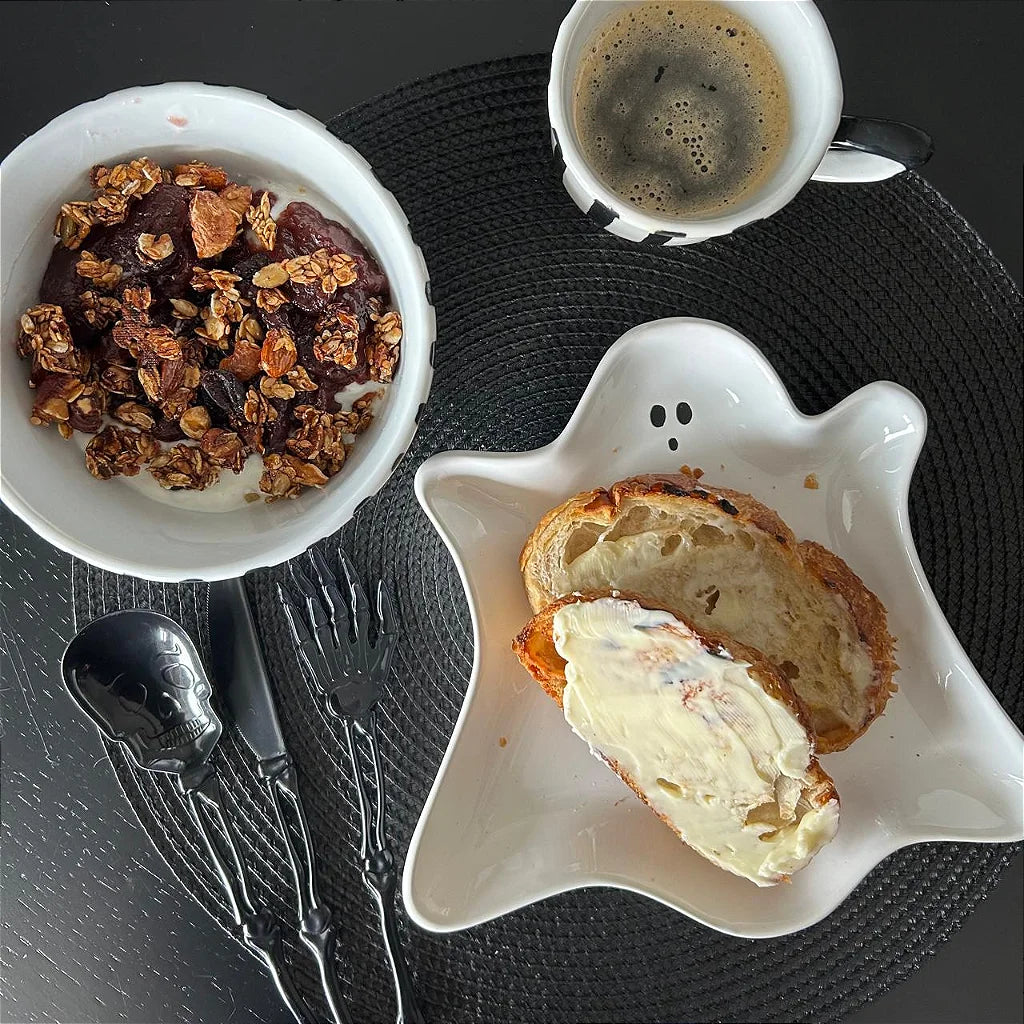 Halloween Skull Pattern Fork Set