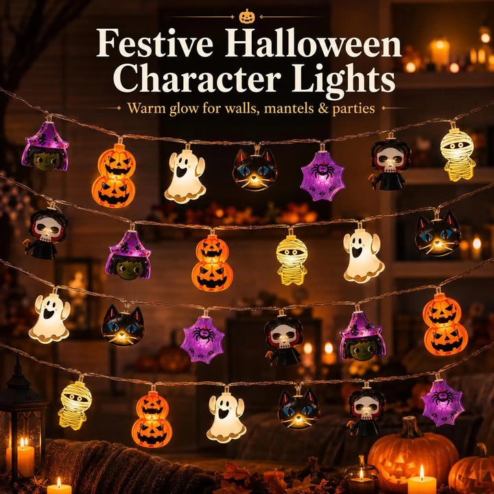 Halloween Pumpkin LED String Lights