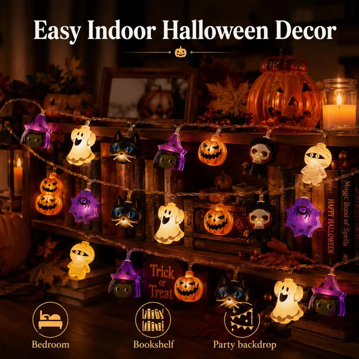 Halloween Pumpkin LED String Lights