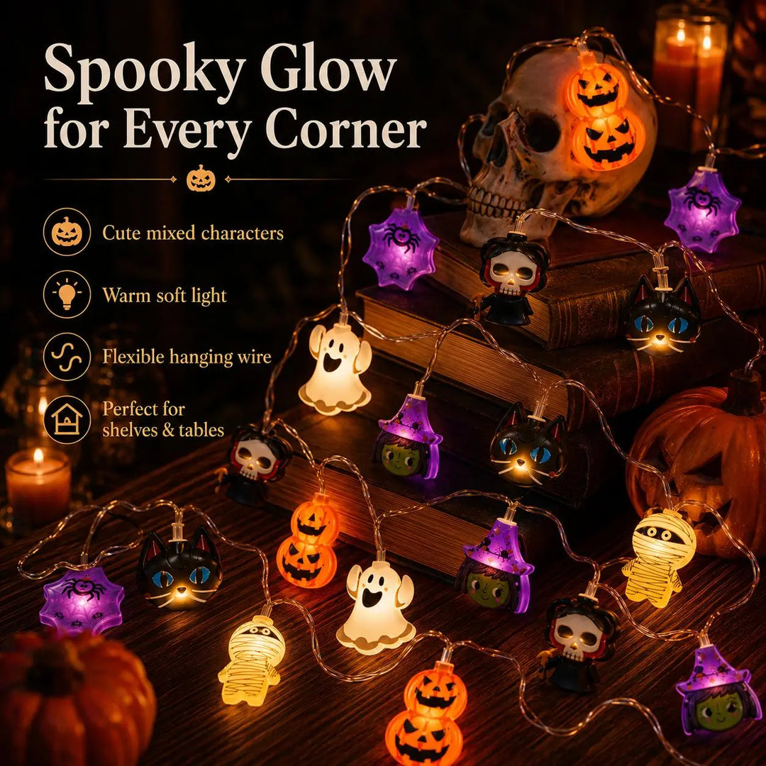 Halloween Pumpkin LED String Lights
