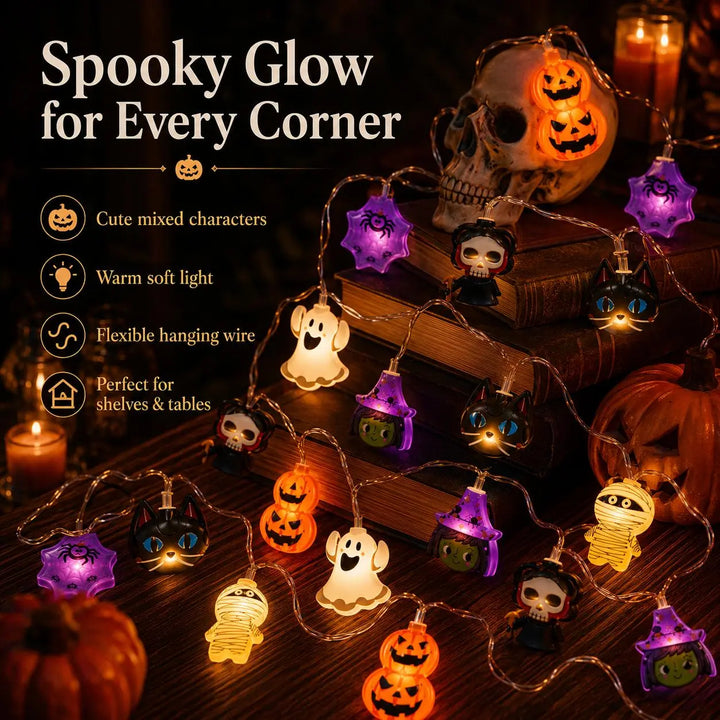 Halloween Pumpkin LED String Lights