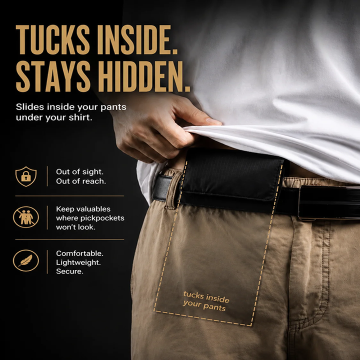 Mini invisible waist coin purse