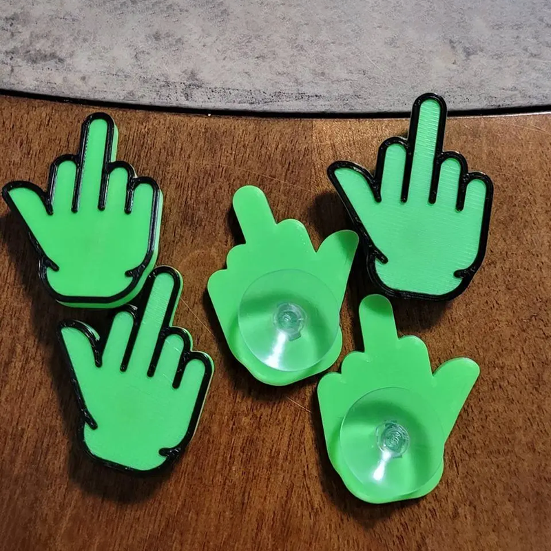Novelty Middle Finger Suction Cup