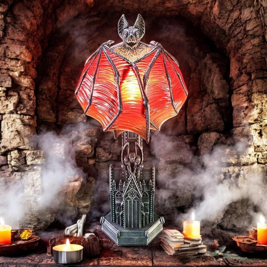 Gothic Bat Lamp Shadow Wing Table Lamp Nemesis Now Fantasy Vampire Decor
