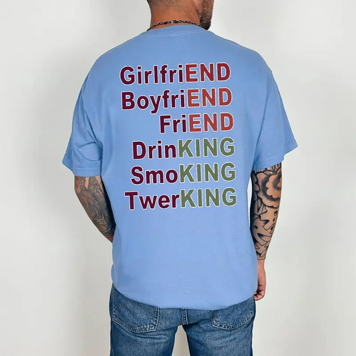 Fun and Comfortable Colorful Print T-Shirt