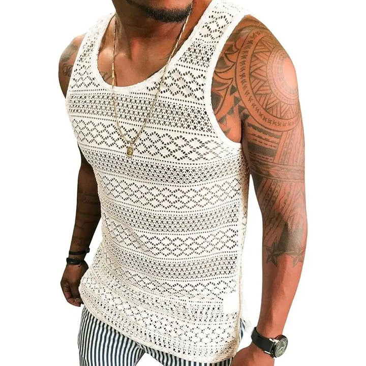 Hollow-out breathable vest