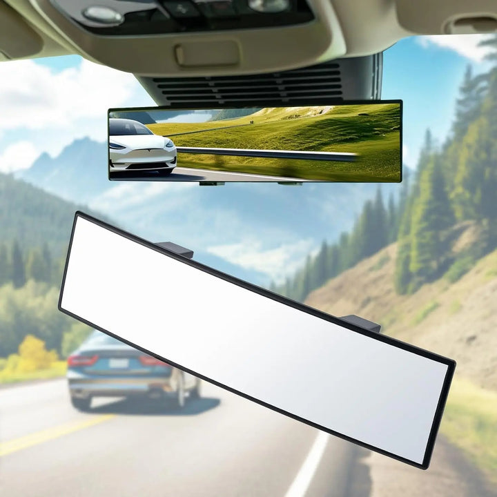 Universal 11.81-inch panoramic convex rearview mirror