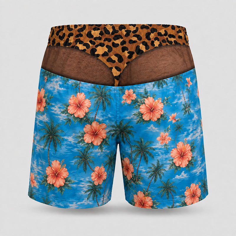 Loose-fit beach shorts with fun prints